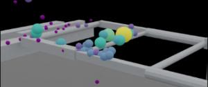 Point cloud colored with attention weights
